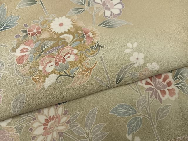 平和屋着物●訪問着　更紗文　暈し染め　正絹　逸品　AABM3361ph