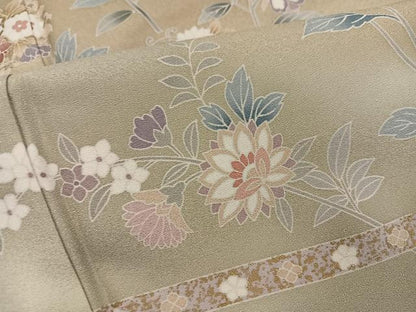 平和屋着物●訪問着　更紗文　暈し染め　正絹　逸品　AABM3361ph