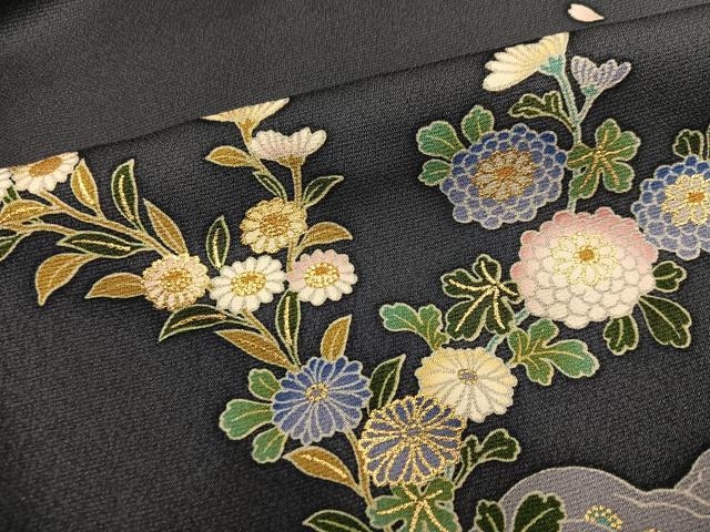 平和屋着物●豪華振袖　花車　金彩　鈴乃屋扱い　正絹　逸品　AABM3365ph