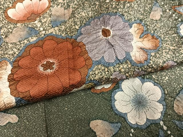 平和屋着物●訪問着　辻が花　絞り　正絹　逸品　AABM3382ph