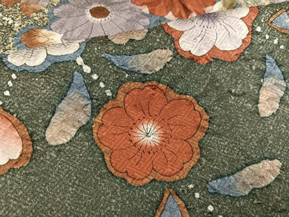 平和屋着物●訪問着　辻が花　絞り　正絹　逸品　AABM3382ph