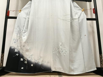 平和屋着物●中村弘三郎　訪問着　更紗文　暈し染め　銀彩　正絹　逸品　AABM3399ph