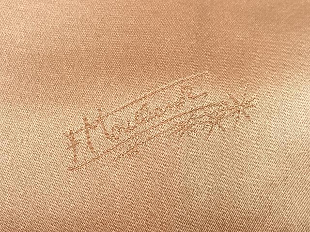 平和屋着物●フランソワーズ・モレシャン　振袖　檜扇女人花鼓文　暈し染め　金銀彩　正絹　逸品　AABM3400ph