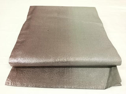平和屋着物◎西陣　全通柄袋帯　霞文　銀糸　正絹　逸品　AABM3402dk
