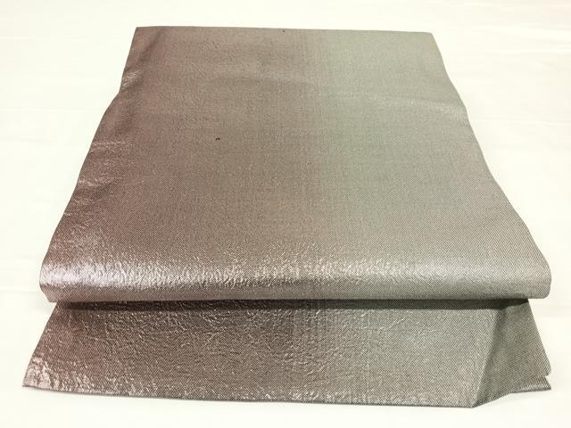 平和屋着物◎西陣　全通柄袋帯　霞文　銀糸　正絹　逸品　AABM3402dk