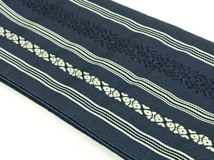 平和屋着物◎男性　本場筑前博多織　角帯　献上　正絹　逸品　AABM3407dk