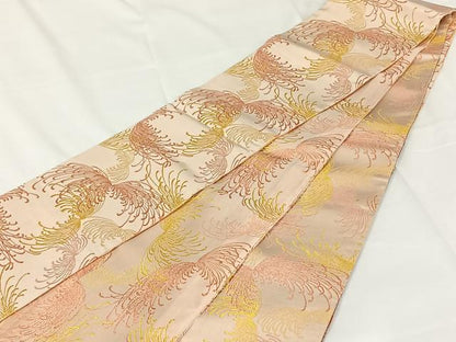 平和屋着物◎半幅帯　乱菊　正絹　逸品　AABM3420dk