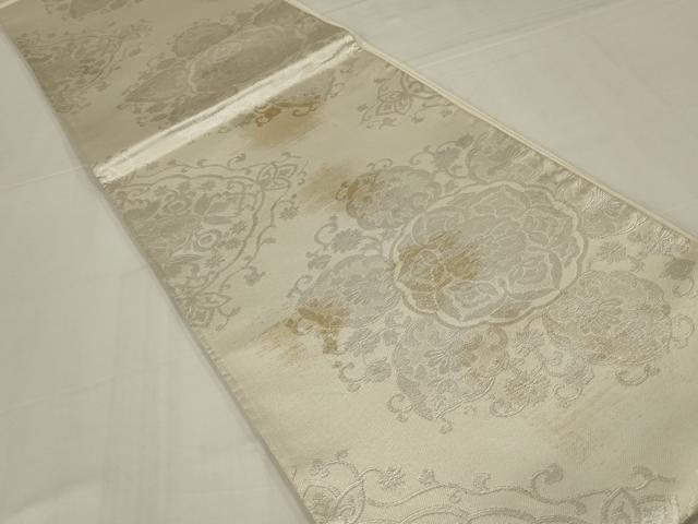平和屋着物◎六通柄袋帯　正倉院花文　金銀糸　正絹　逸品　AABM3456ou