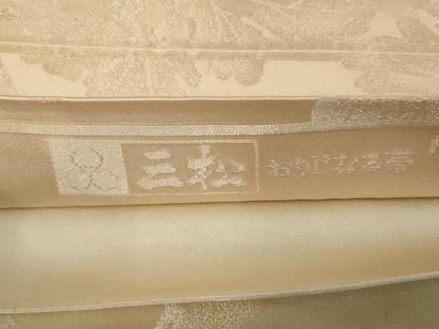 平和屋着物◎両面　全通柄袋帯　源氏物語　銀糸　正絹　逸品　AABM3473ou