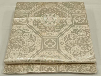 平和屋着物◎六通柄　本袋帯　蜀甲華文　金銀糸　正絹　逸品　AABM3479ou
