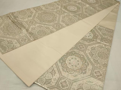 平和屋着物◎六通柄　本袋帯　蜀甲華文　金銀糸　正絹　逸品　AABM3479ou