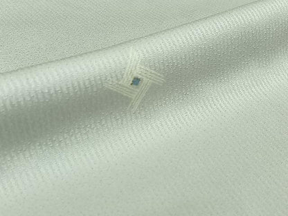 平和屋着物▽上質な小紋　単衣　幾何学文様　蛍暈し　ロング丈　正絹　逸品　AABM3590jh