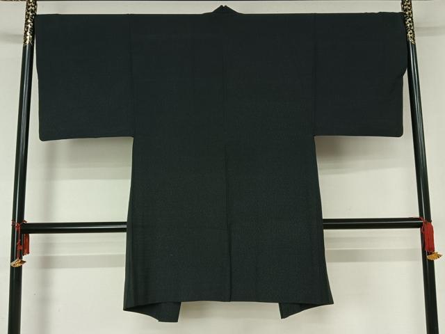 平和屋着物▽男性　長羽織　スリーシーズン　春夏秋　塵除け　お召地　総詰め　正絹　逸品　AABM3591jh