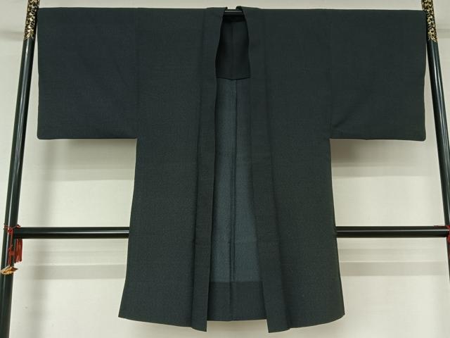 平和屋着物▽男性　長羽織　スリーシーズン　春夏秋　塵除け　お召地　総詰め　正絹　逸品　AABM3591jh
