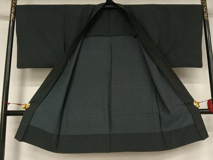 平和屋着物▽男性　長羽織　スリーシーズン　春夏秋　塵除け　お召地　総詰め　正絹　逸品　AABM3591jh