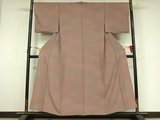 平和屋着物▽上質な小紋　単衣　霞文　暈し染め　正絹　逸品　AABM3593jh