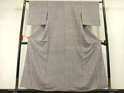 平和屋着物●人間国宝 小宮康孝　江戸小紋　花尽くし　三越扱い　正絹　逸品　AABM3698fy