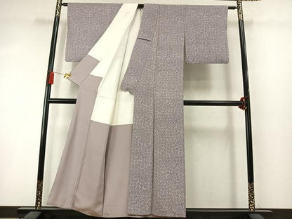 平和屋着物●人間国宝 小宮康孝　江戸小紋　花尽くし　三越扱い　正絹　逸品　AABM3698fy