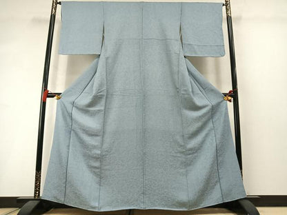 平和屋着物●江戸小紋　鮫小紋柄　舞花文　正絹　逸品　AABM3701fy