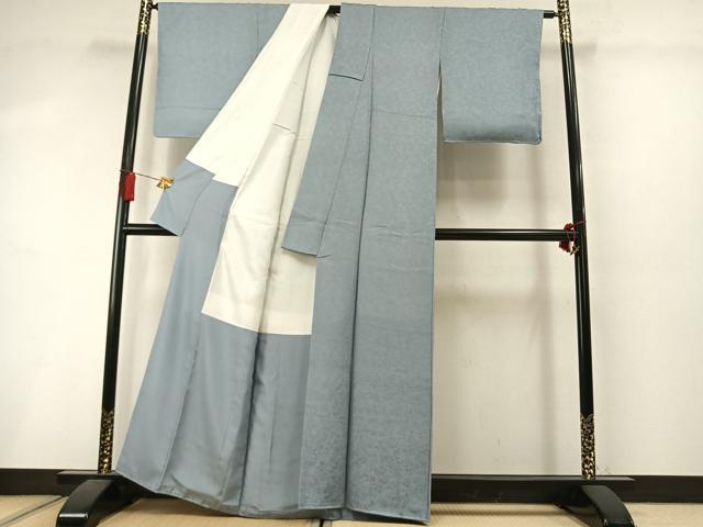 平和屋着物●江戸小紋　鮫小紋柄　舞花文　正絹　逸品　AABM3701fy