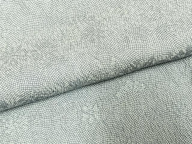 平和屋着物●江戸小紋　鮫小紋柄　舞花文　正絹　逸品　AABM3701fy