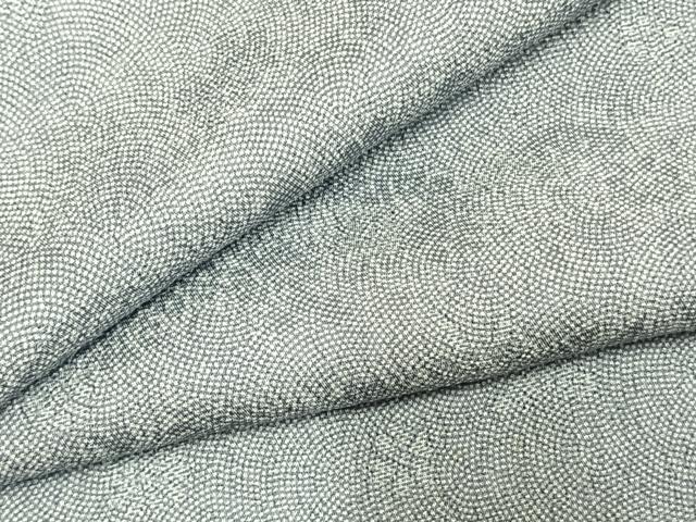 平和屋着物●江戸小紋　鮫小紋柄　舞花文　正絹　逸品　AABM3701fy