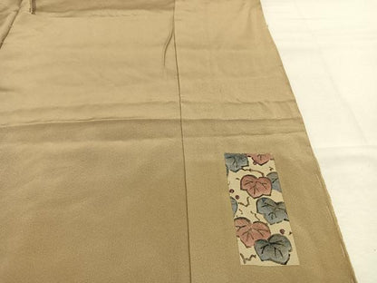 平和屋着物●創作京版画　清水章夫　訪問着　小さな実　仮絵羽　正絹　逸品　未使用　AABM3709fy
