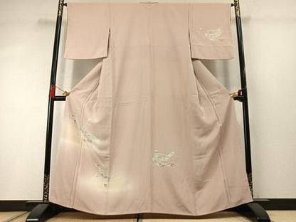 平和屋着物●訪問着　友禅　宝尽くし熨斗花文　暈し染め　正絹　逸品　AABM3711fy