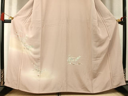 平和屋着物●訪問着　友禅　宝尽くし熨斗花文　暈し染め　正絹　逸品　AABM3711fy