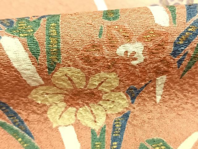 平和屋着物●訪問着　草花文　暈し染め　金彩　やまと誂製　正絹　逸品　AABM3723fy