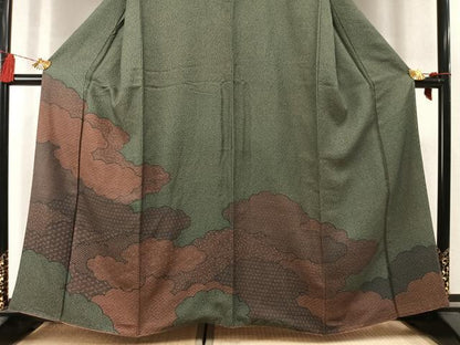 平和屋着物●訪問着　雲取り文　正絹　逸品　AABM3727fy