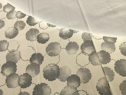 平和屋着物●訪問着　刺繍　雪輪文　暈し染め　金銀糸　正絹　逸品　AABM3729fy
