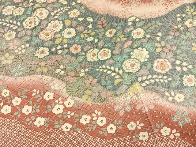 平和屋着物●訪問着　辻が花　暈し染め　正絹　逸品　AABM3740fy