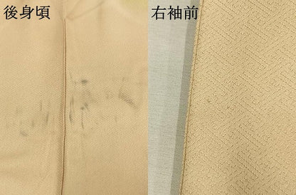 平和屋着物●訪問着　手描き　草花文　暈し染め　正絹　逸品　AABM3746fy