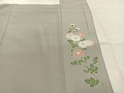 平和屋着物●訪問着　友禅　鴛鴦花文　暈し染め　正絹　逸品　AABM3747fy