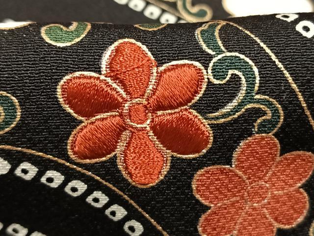 平和屋着物●豪華振袖　刺繍　花唐草文　金彩　正絹　逸品　AABM3749fy