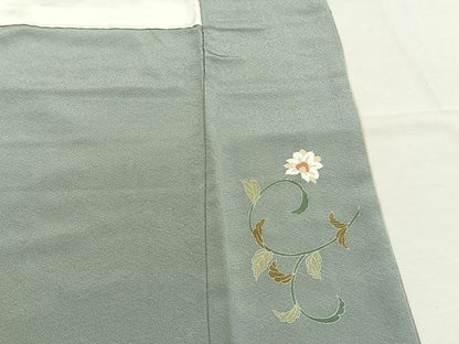 平和屋着物●訪問着　作家物　吉祥花鳥文　暈し染め　金彩　正絹　逸品　AABM3755fy