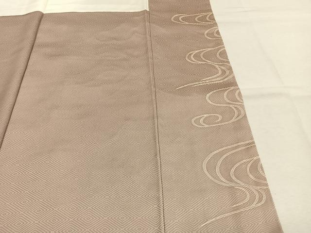 平和屋着物●豪華色留袖　駒刺繍　宝尽くし流水花文　金彩　正絹　逸品　AABM3756fy