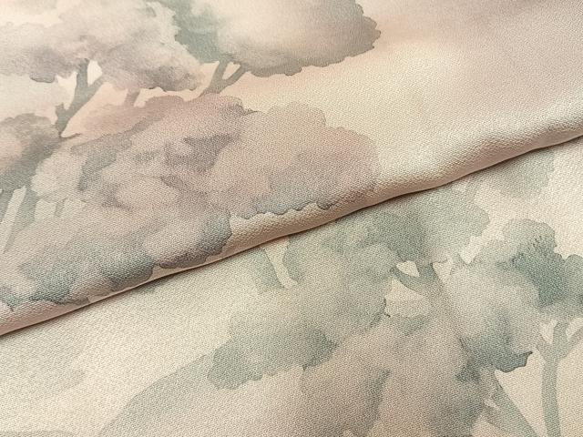 平和屋着物●訪問着　樹林文　暈し染め　正絹　逸品　AABM3758fy