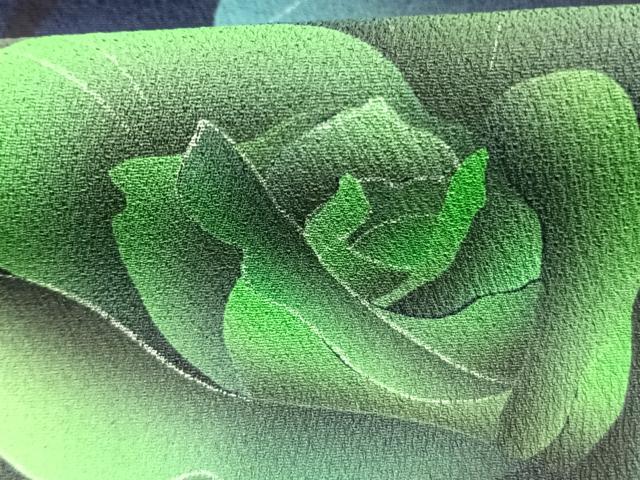 平和屋着物●豪華振袖　薔薇　暈し染め　正絹　逸品　AABM3761fy