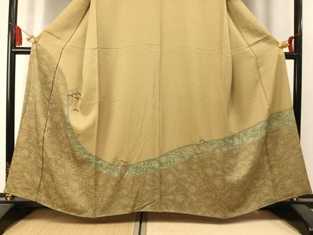 平和屋着物●訪問着　松　暈し染め　金糸　金彩　正絹　逸品　AABM3766fy