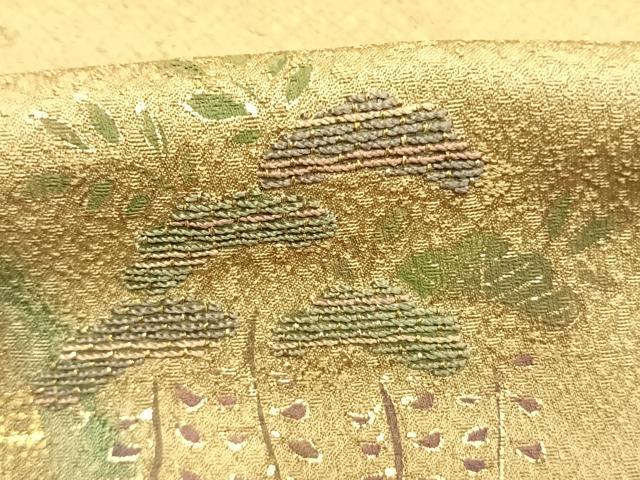 平和屋着物●訪問着　松　暈し染め　金糸　金彩　正絹　逸品　AABM3766fy