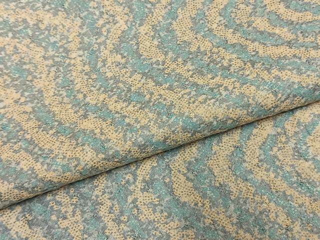 平和屋着物●上質な小紋　抽象文様　正絹　逸品　AABM3768fy