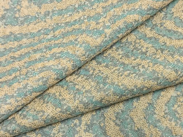 平和屋着物●上質な小紋　抽象文様　正絹　逸品　AABM3768fy