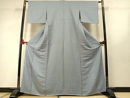 平和屋着物●上質な色無地　草花地紋　秘色色　正絹　逸品　未使用　AABM3772fy
