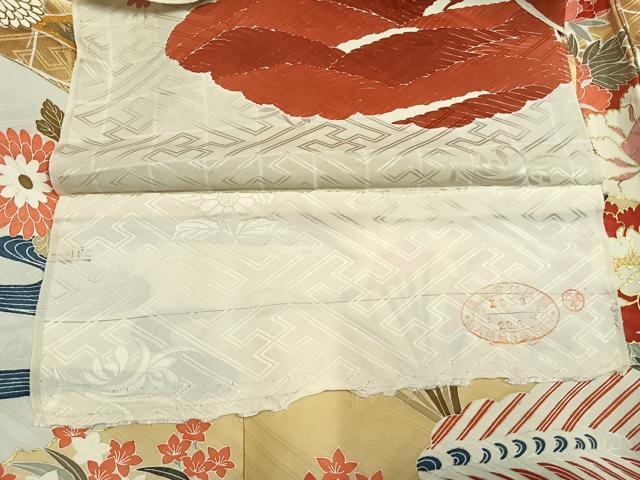 平和屋着物●豪華振袖　駒刺繍　花鳥文　金彩　仮絵羽　正絹　逸品　未使用　AABM3783fy