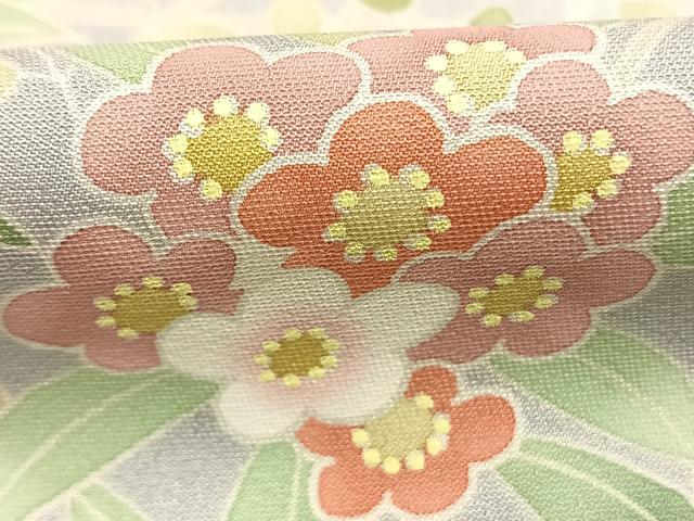 平和屋着物●訪問着　草花文　暈し染め　正絹　逸品　AABM3792fy