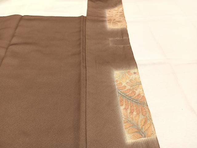 平和屋着物●訪問着　絞り　辻が花　暈し染め　金通し地　正絹　逸品　AABM3800fy
