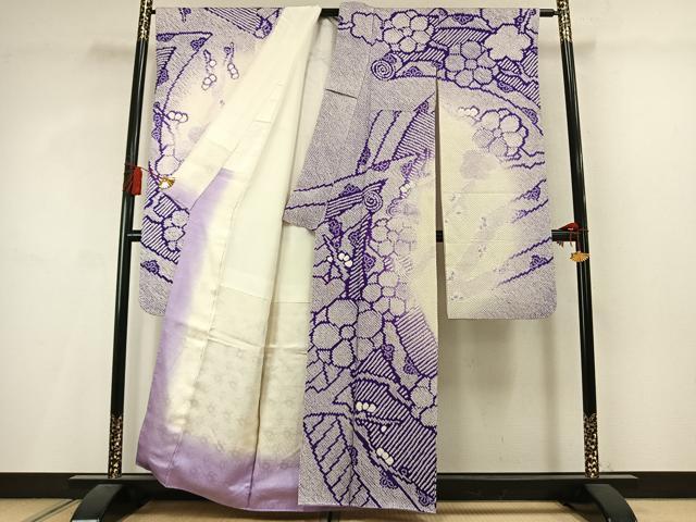 平和屋着物●豪華振袖　総絞り　舞花文　正絹　逸品　AABM3803fy