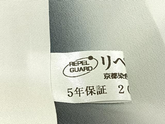 平和屋着物●訪問着　辻が花　暈し染め　銀通し地　正絹　逸品　AABM3806fy